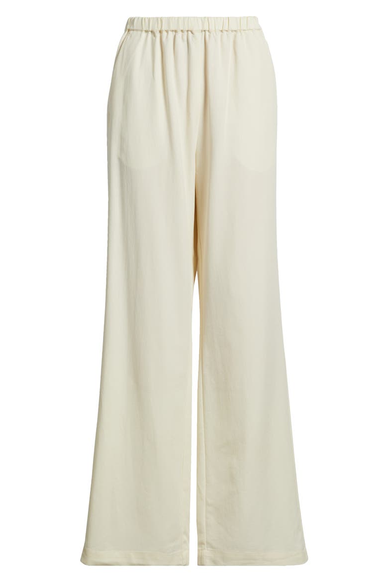 Drew Cotton Blend Wide Leg Pants, Alternate, color, CREAM