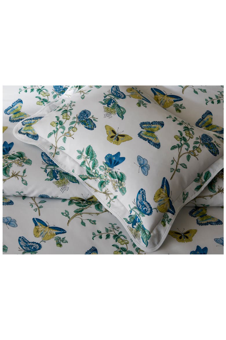 Baudin Butterfly Sham, Alternate, color, PRUSSIAN BLUE