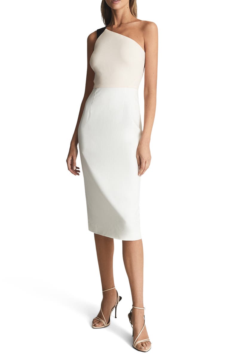 Reiss Riana One-Shoulder Dress, Main, color,