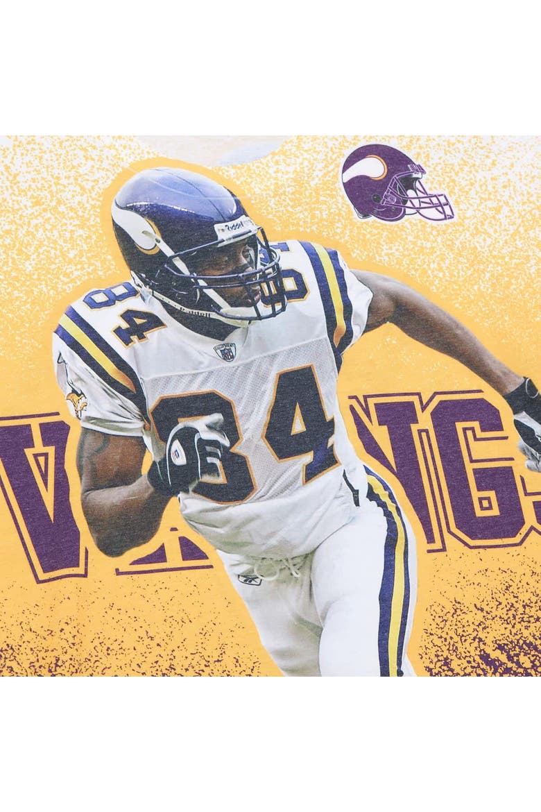 Men's Mitchell & Ness Randy Moss Gray Minnesota Vikings Burst Retired Player T-Shirt, Alternate, color, Gray