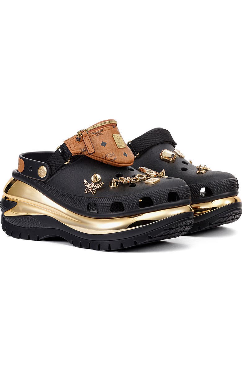 MCM CROCS x MCM Limited Edition Mega Crush Platform Clog, Main, color,