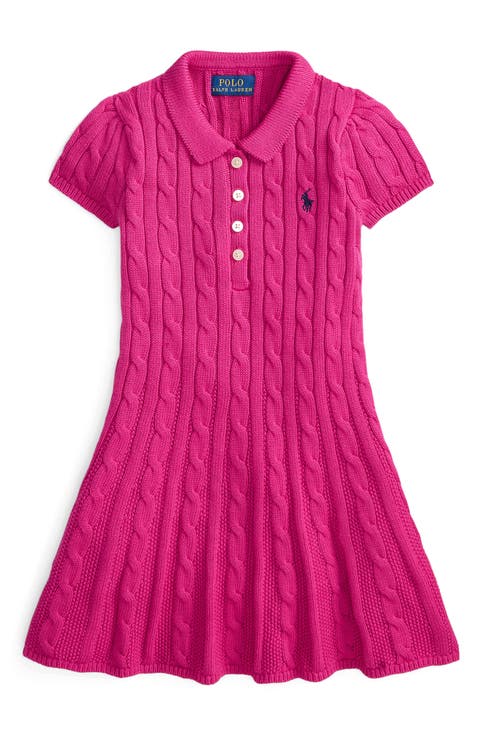 Kids' Cable Stitch Sweater Dress