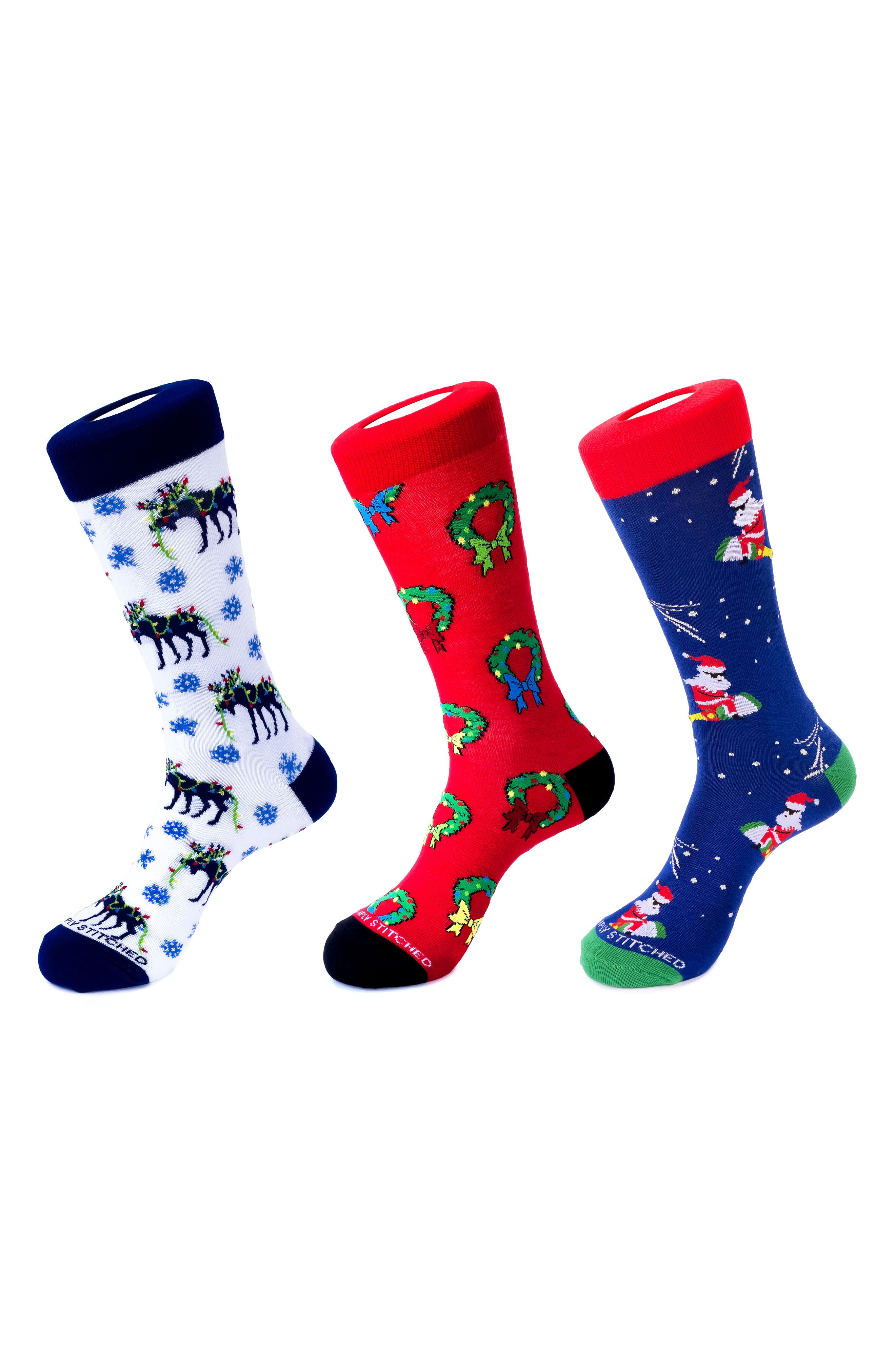 3-Pack Holiday Crew Socks