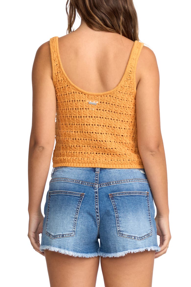 Open Stitch Crop Sweater Tank, Alternate, color, CLAY