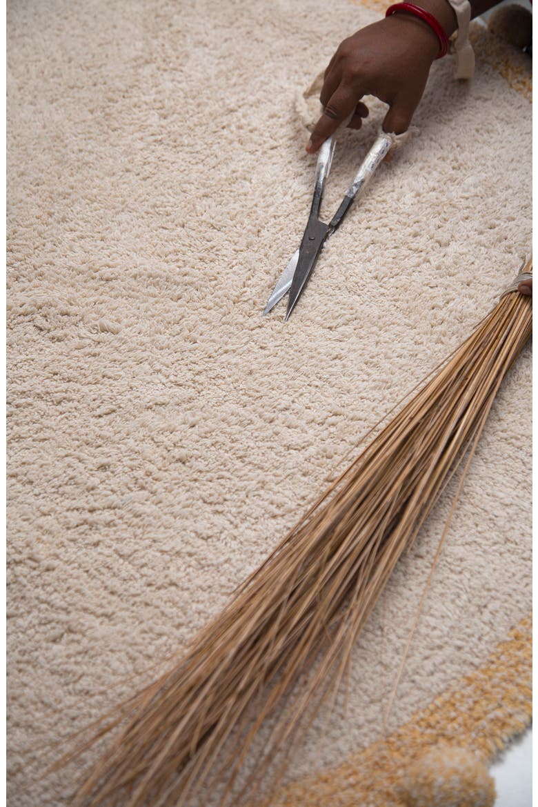 Bubbly Washable Cotton Area Rug, Alternate, color, NATURAL HONEY