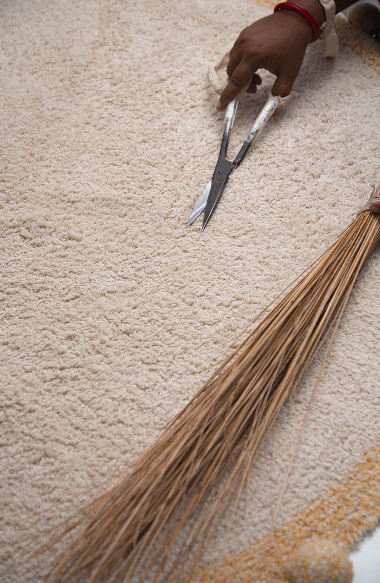 Lorena Canals Bubbly Washable Cotton Area Rug, Alternate, color, Natural Honey