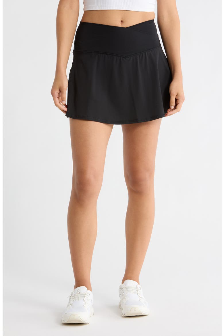 Warp X Crossfire Skort, Main, color, BLACK