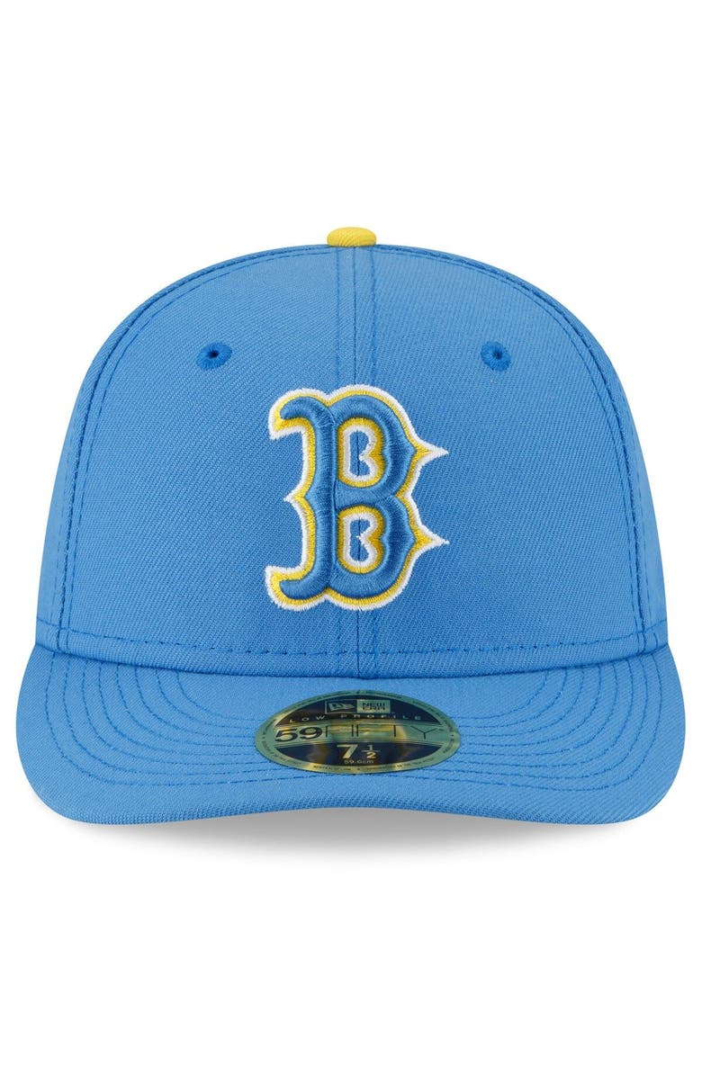New Era Men's New Era Light Blue Boston Red Sox City Connect Low Profile 59FIFTY Fitted Hat, Alternate, color, Light Blue