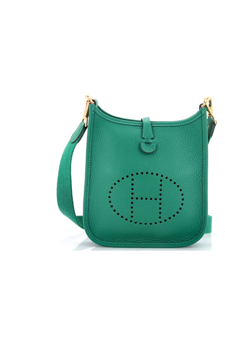 Pre-Owned Hermes Evelyne Bag Gen III Clemence TPM, Main, color, Vert Vertigo