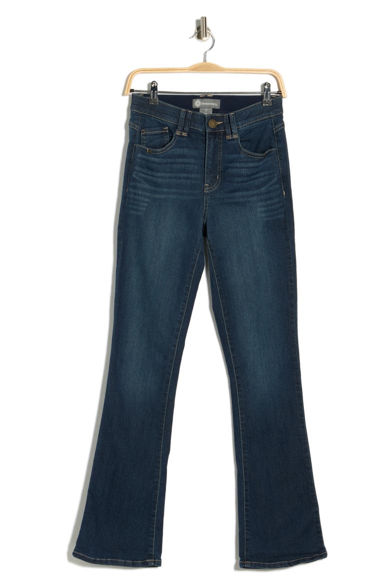 Embroidered Pocket Bootcut Jeans, Alternate, color, INDIGO