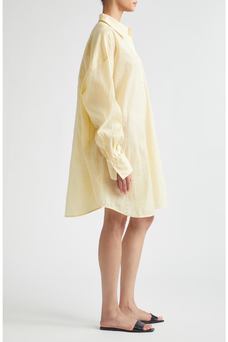 Long Summer Long Sleeve Logo Embroidered Shirtdress, Alternate, color, BUTTERCUP