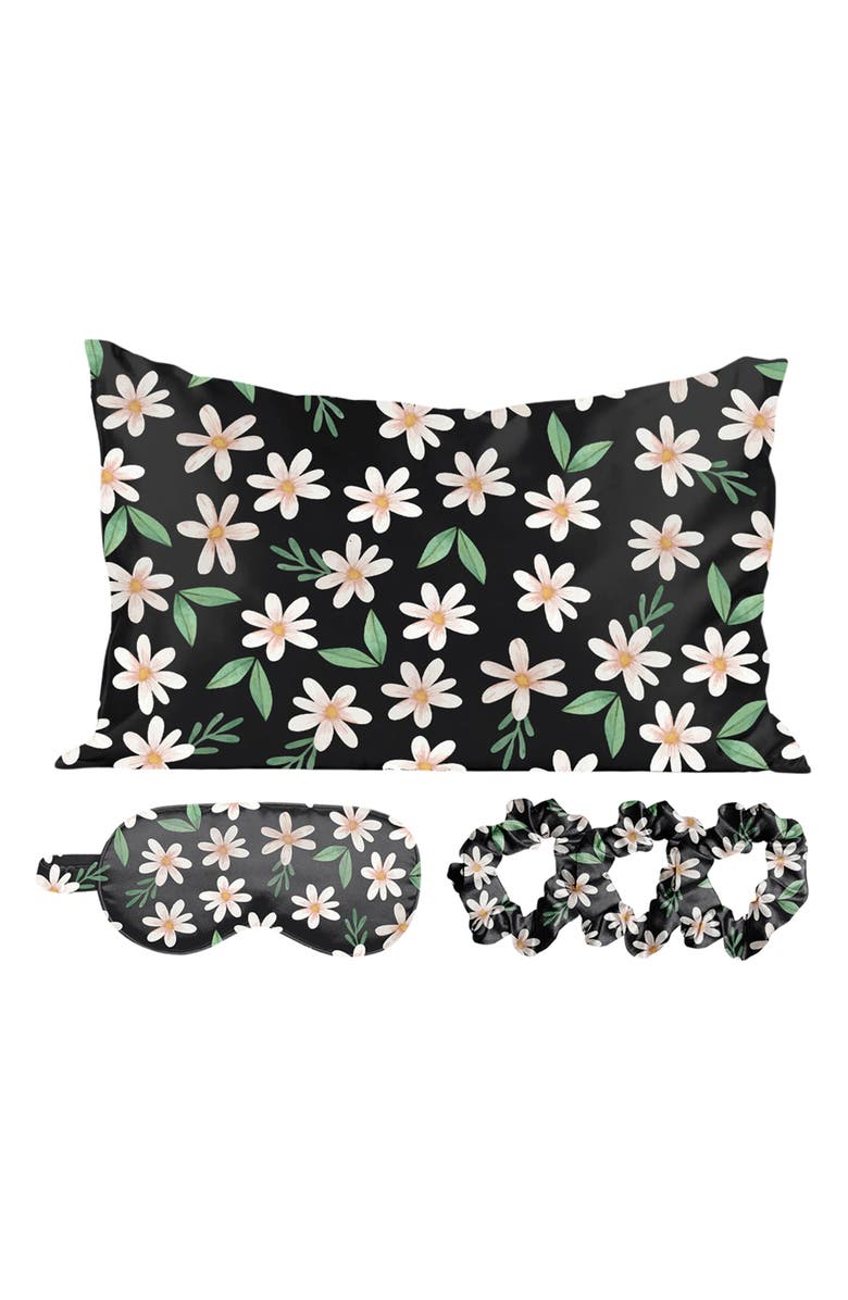 Luxury Home Satin Sleep 5-Piece Set, Main, color, Floral