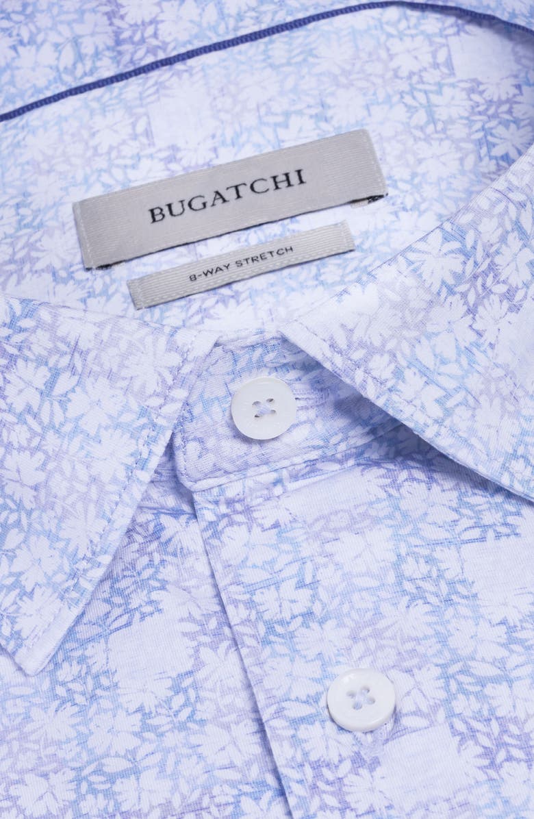 Bugatchi James OoohCotton<sup>®</sup> Floral Button-Up Shirt, Alternate, color, Lilac