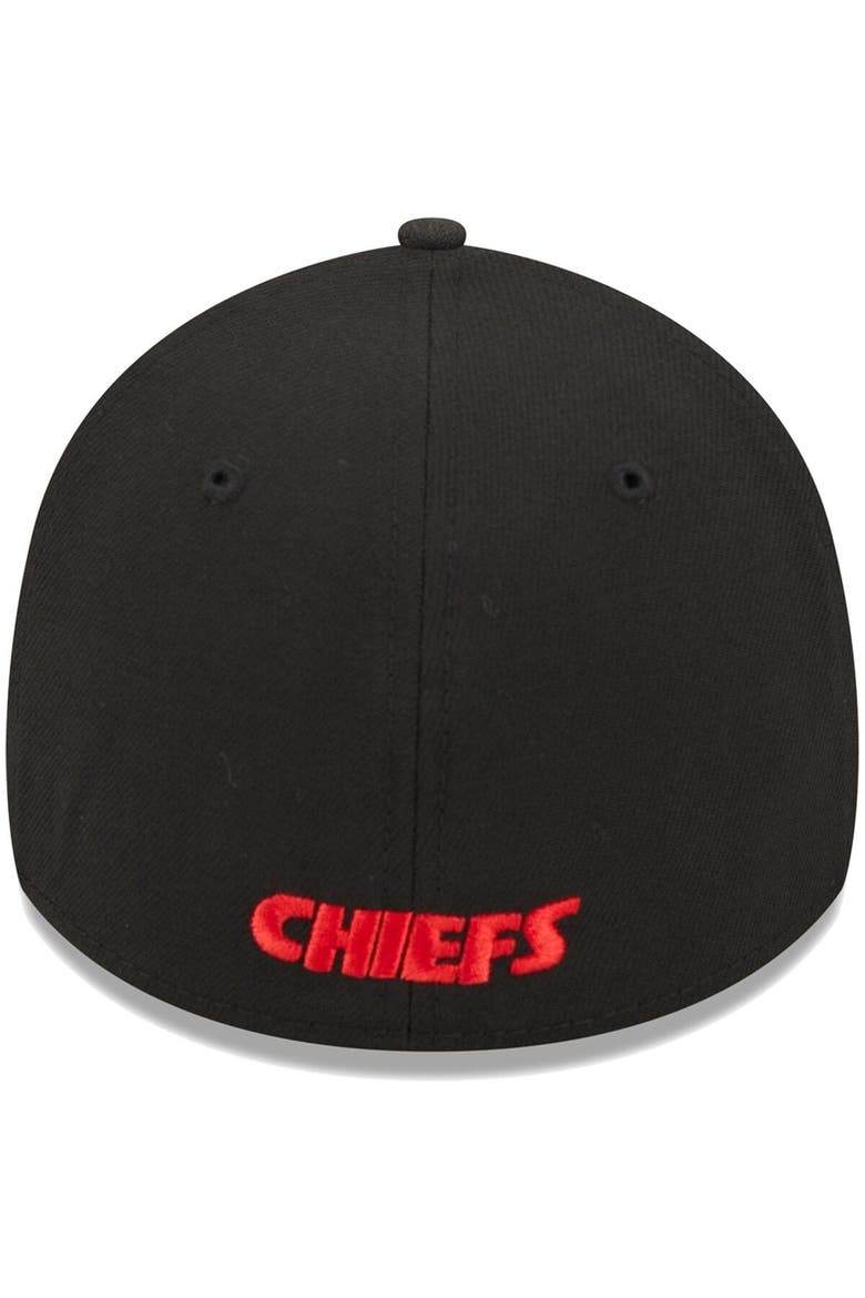 Men's New Era Black Kansas City Chiefs  Main 39THIRTY Flex Hat, Alternate, color, Black