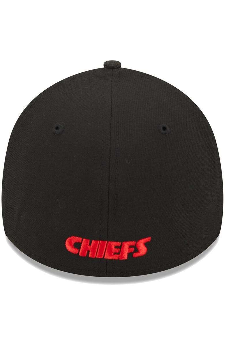 New Era Men's New Era Black Kansas City Chiefs Main 39THIRTY Flex Hat, Alternate, color, Black
