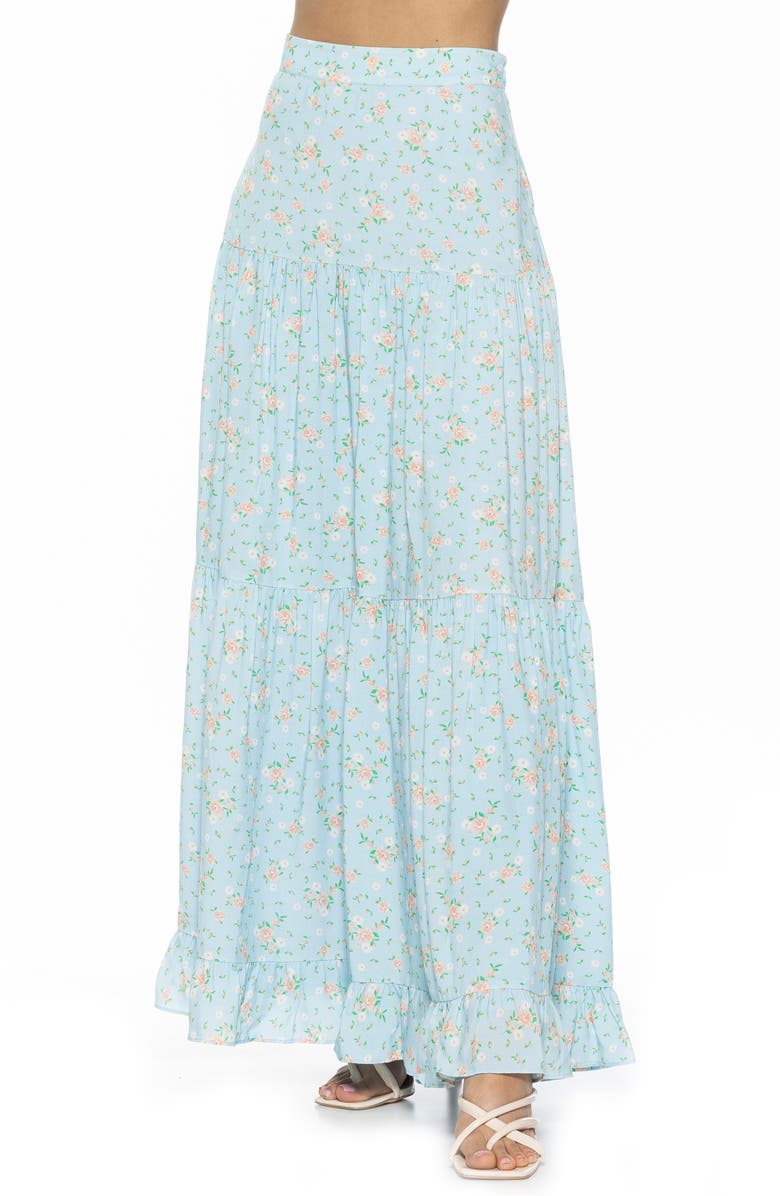 Alexia Admor Halima Maxi Skirt, Alternate, color, Halogen Floral