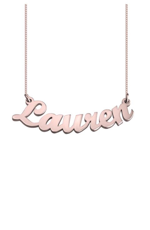 Personalized Nameplate Pendant Necklace