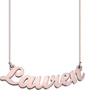 MELANIE MARIE Personalized Nameplate Pendant Necklace