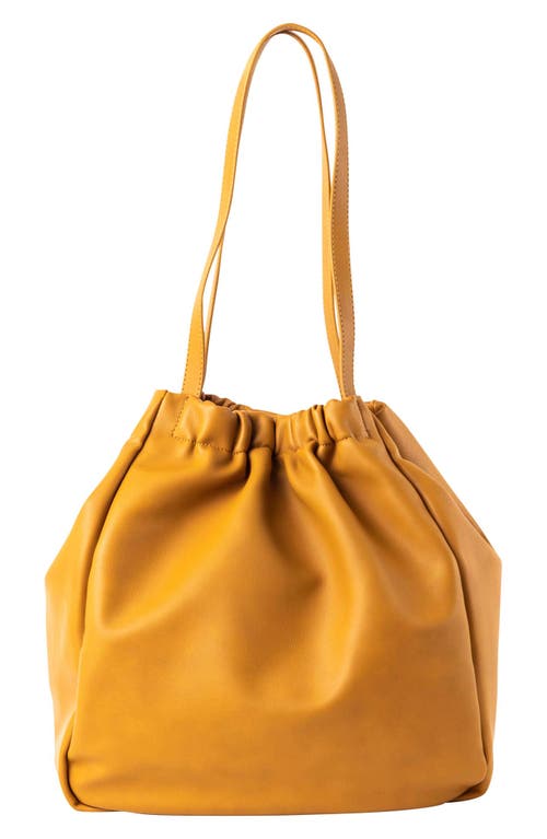 Urban Originals Paradise Faux Leather Tote Bag In Mustard