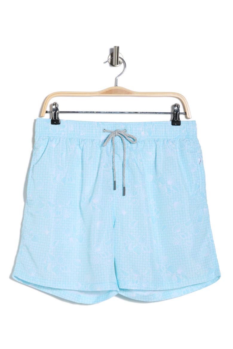 Ponji Printed Volley Swim Shorts, Alternate, color, MINT