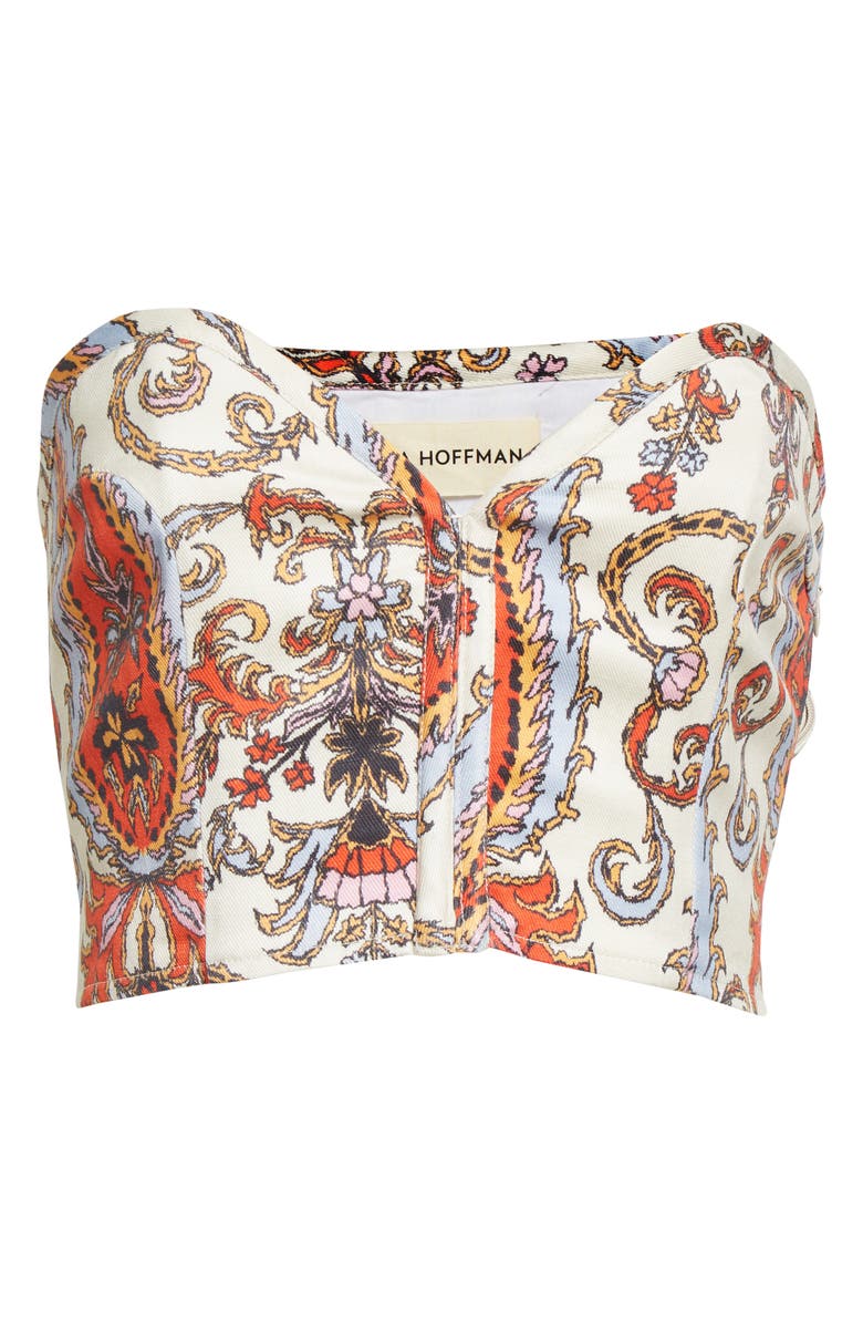 Mara Hoffman Rilynn Strapless Organic Cotton Corset Top, Alternate, color,