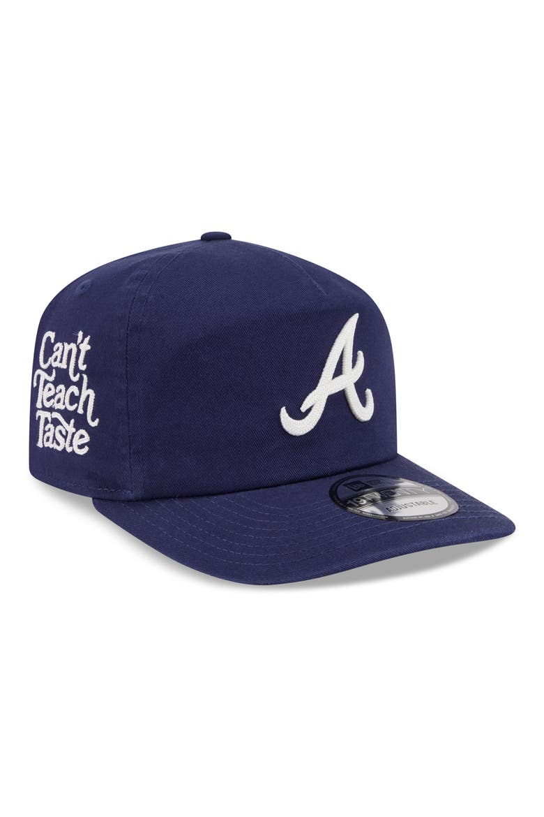 19TWENTY Atlanta Braves Adjustable Baseball Cap, Main, color, NAVY