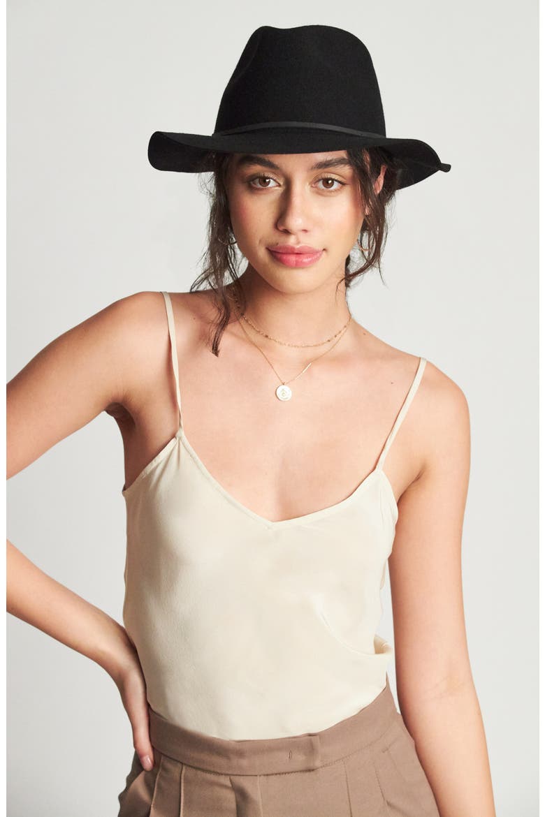 Wesley Wool Fedora, Alternate, color, BLACK