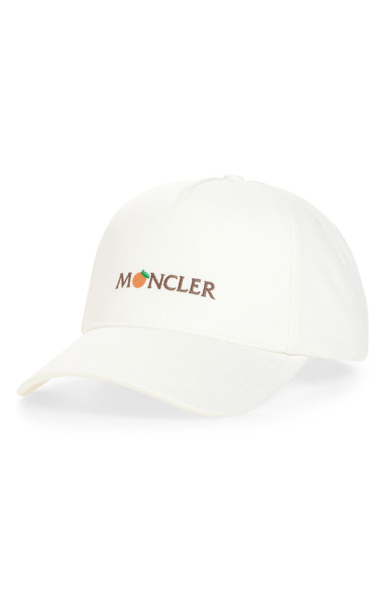 Moncler x Gilga Farm by Donald Glover Embroidered Baseball Cap, Main, color, White