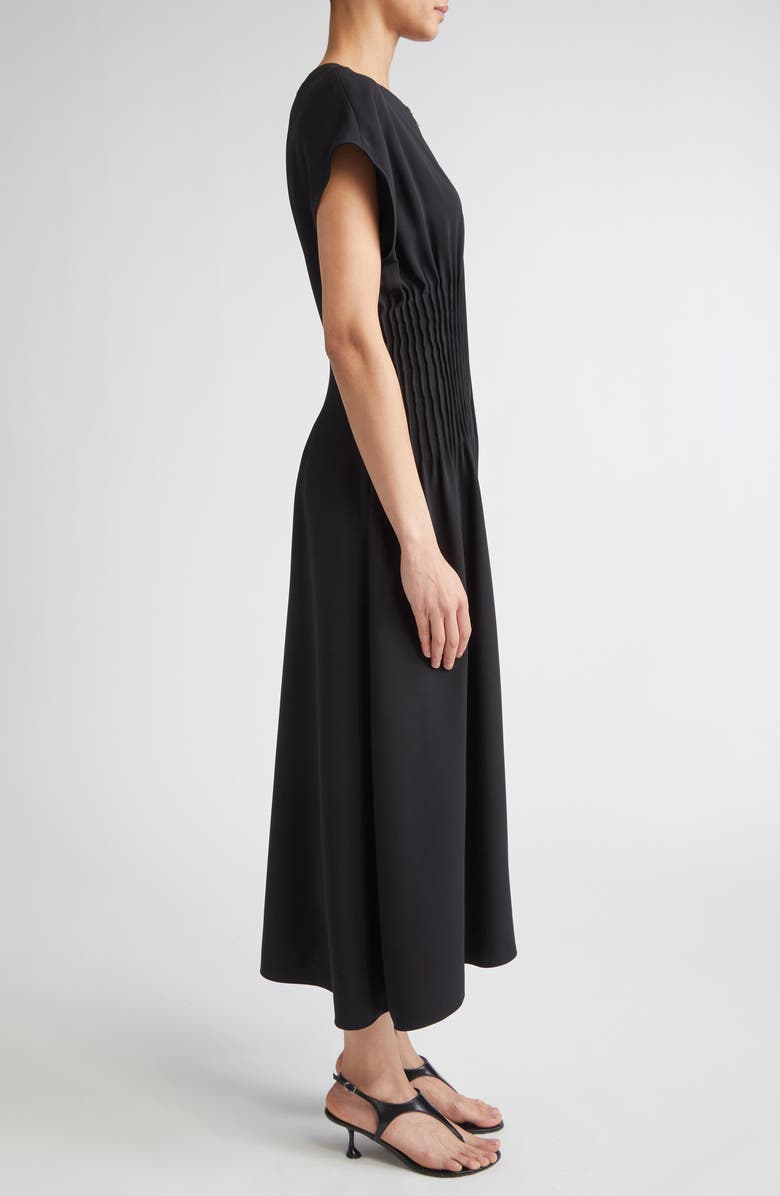 FFORME Arlo Pintuck Silk Cady Dress, Alternate, color, Black