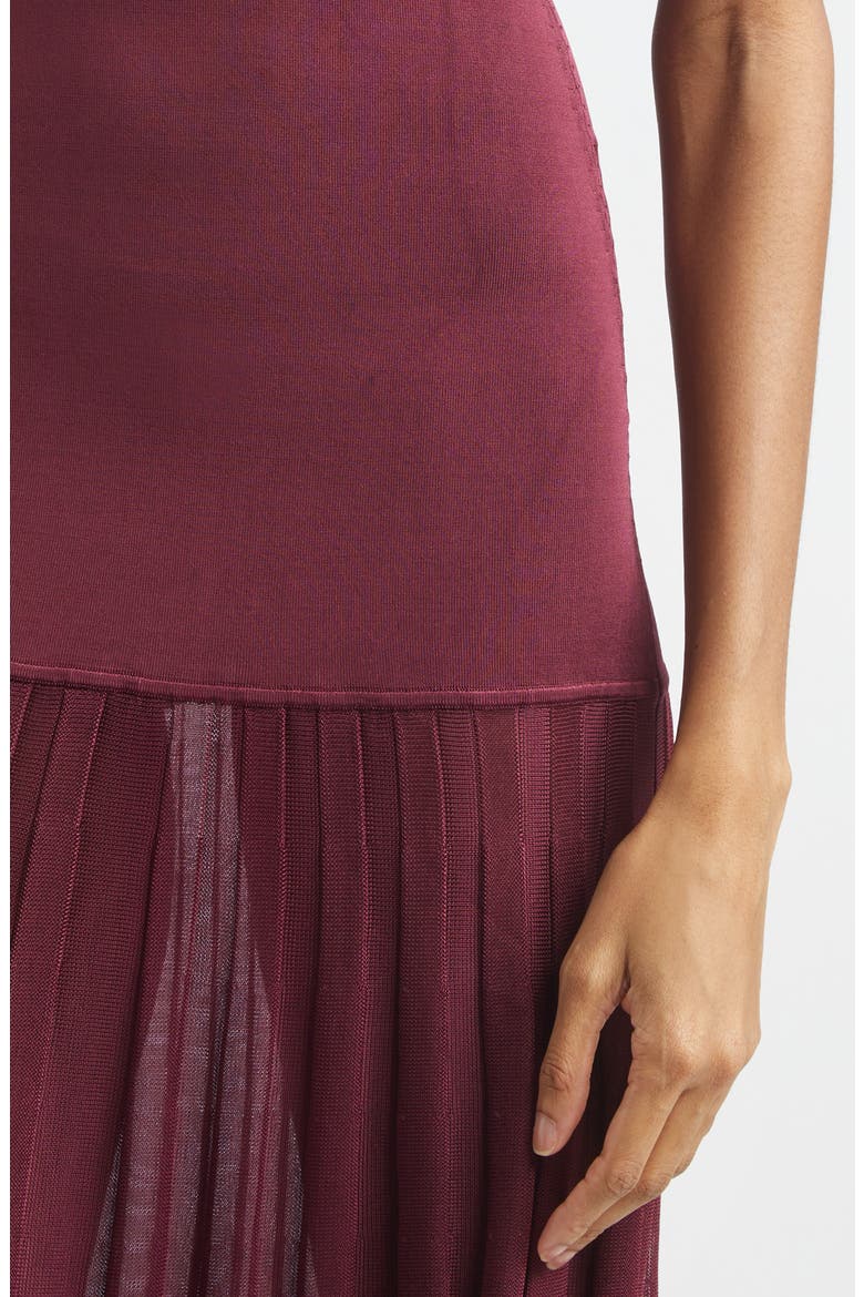 Saucer Neck Maxi Sweater Dress, Alternate, color, ZINFANDEL