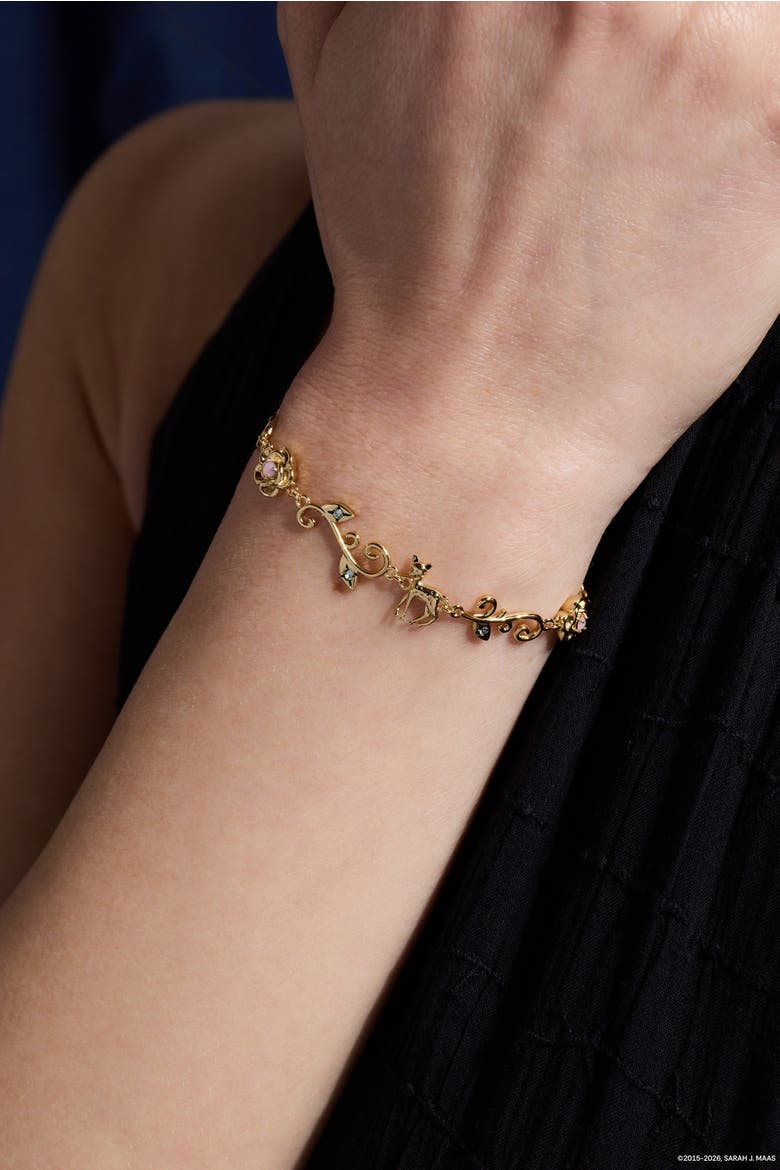 A Court of Thorns and Roses Elain Archeron Linear Bracelet, Alternate, color, Gold