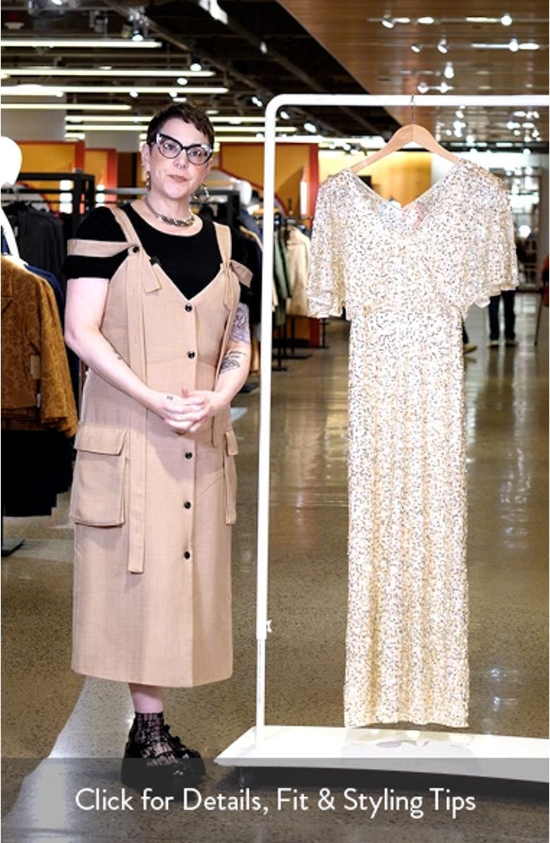 Beaded Capelet Gown, sales video thumbnail