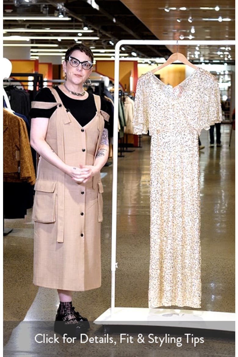 Beaded Capelet Gown video