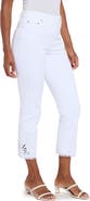 Lysse Yori Eyelet Hem Crop Straight Leg Jeans