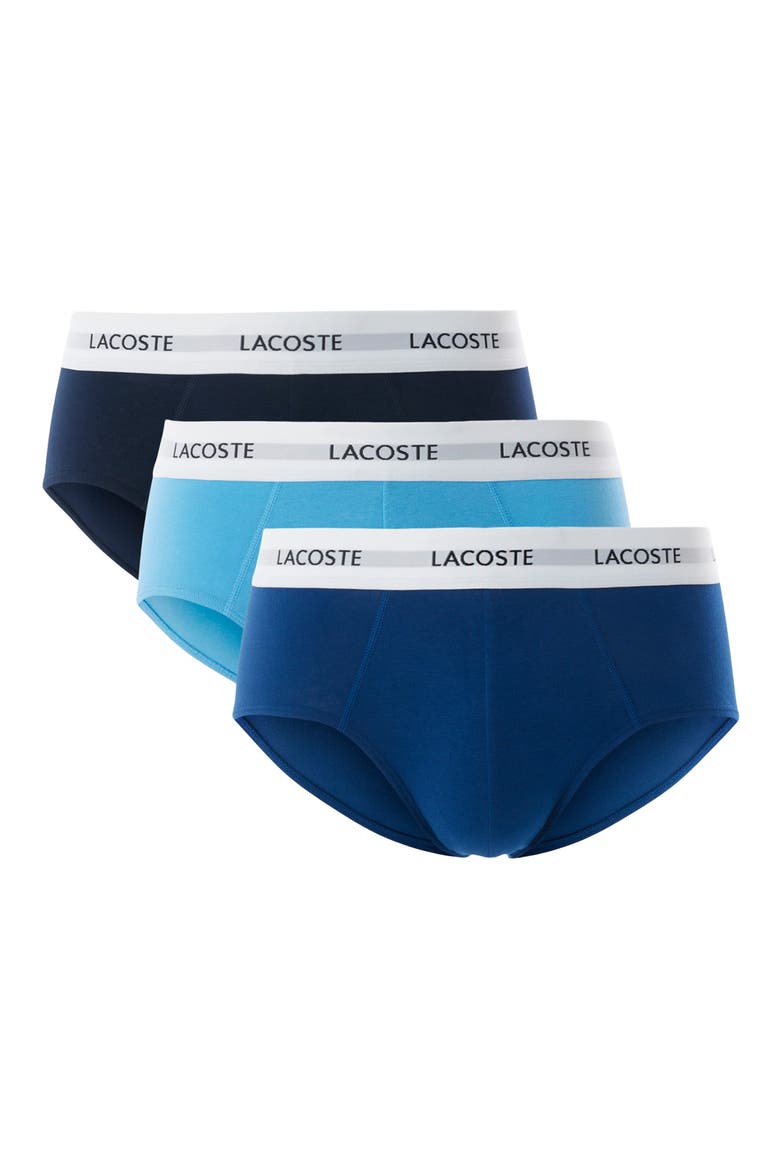 Assorted 3-Pack Stretch Cotton Briefs, Alternate, color, GLOBE/ ARGENTINE BLUE-NAVY