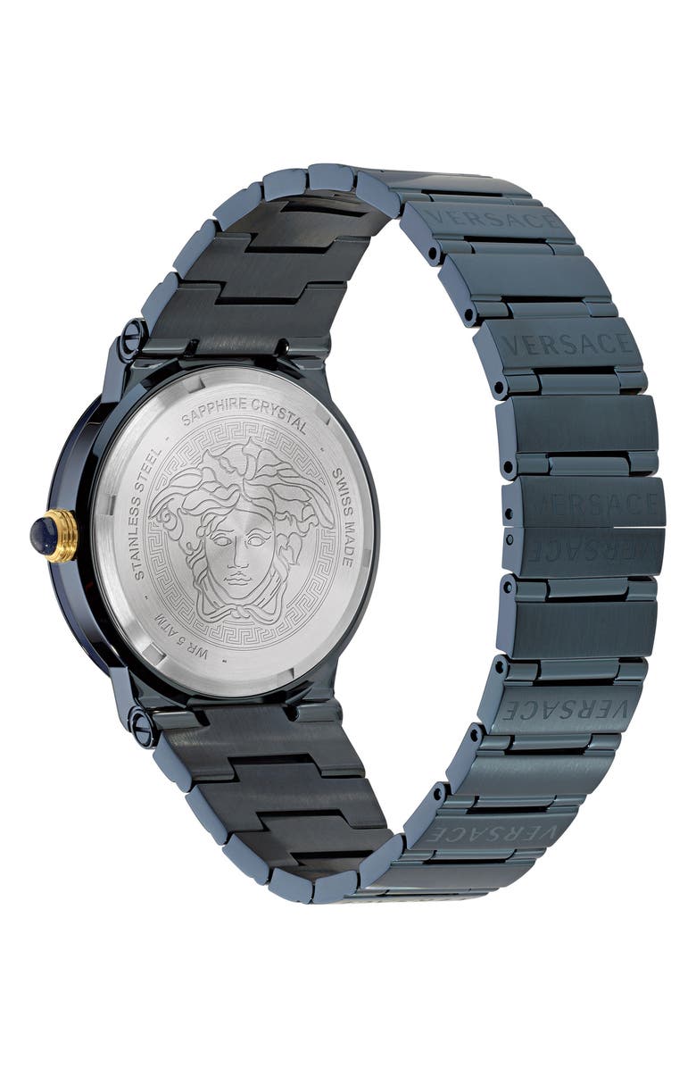 Versace Greca Logo Bracelet Watch, 38mm, Alternate, color, 