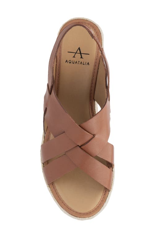 Aquatalia Amaya Water Repellent Slingback Espadrille Wedge Sandal