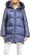 GORSKI Apres-Ski Horizontal Jacket With Detachable Genuine Shearling Hood Trim