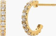 Bearfruit Jewelry Sterling Silver 18k Gold Plated Miranda Earrings Modern Trendy Style