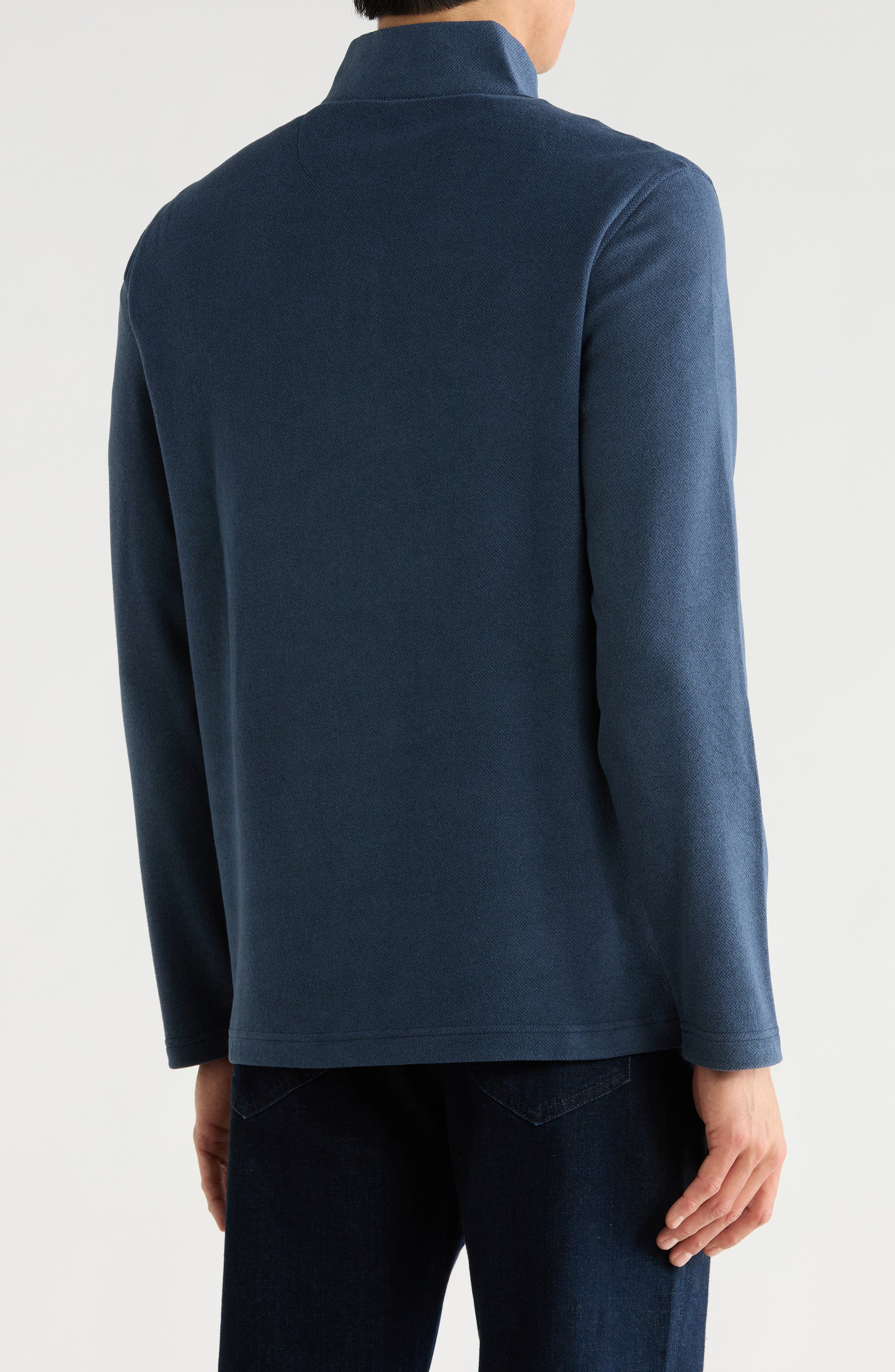 Birdseye Soft Brushed Quarter Zip Pullover - image 2
