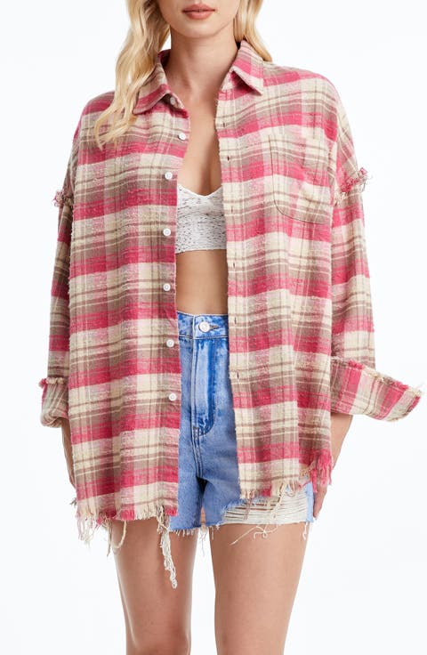 Plaid Cotton Shirt Jacket