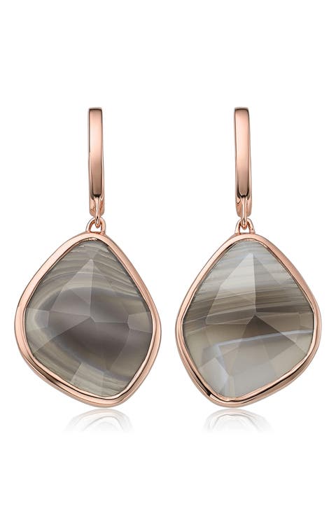 Siren Nugget Semiprecious Stone Drop Earrings