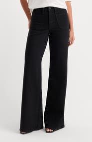 Good American Soft-Tech Good Legs Palazzo Jeans