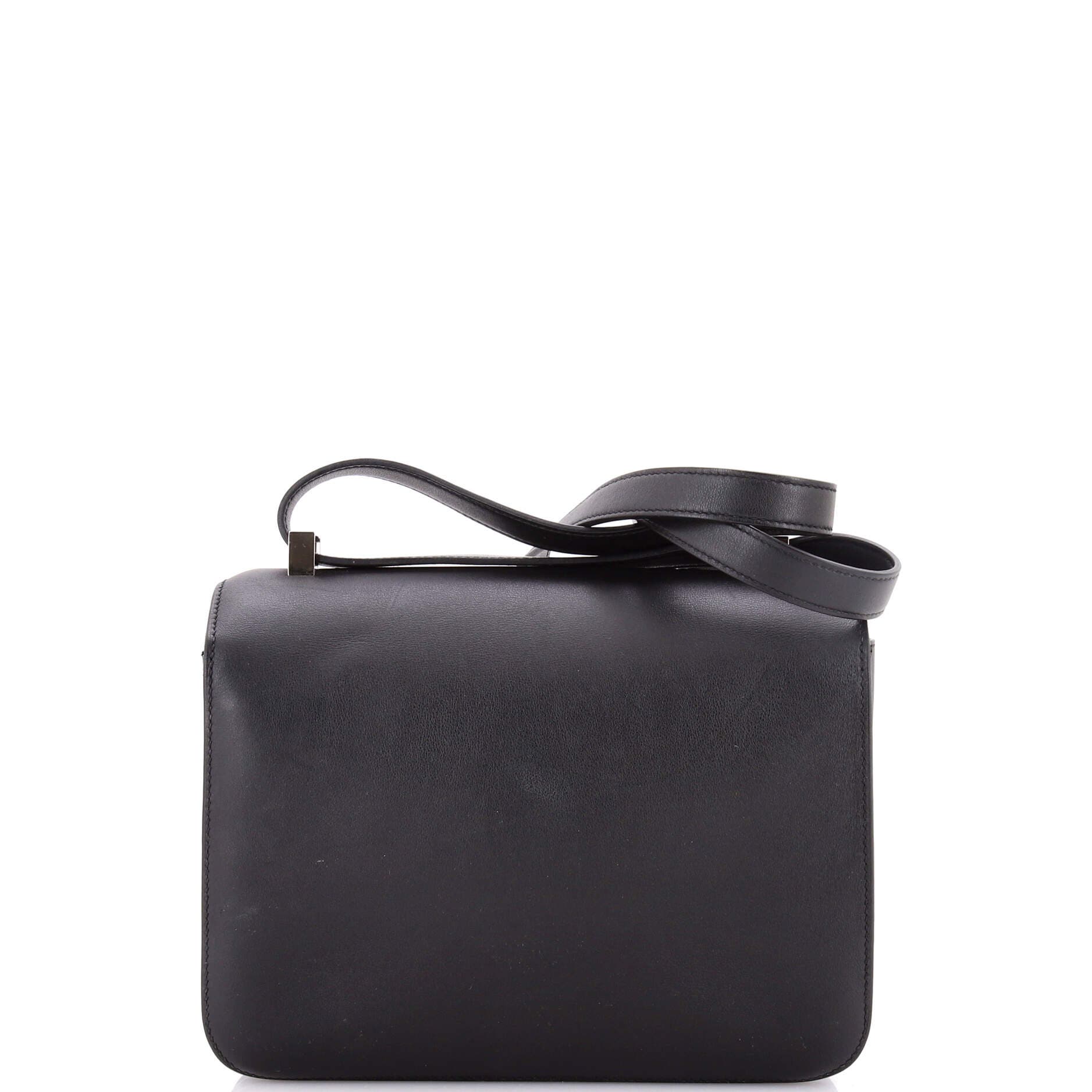 Pre-Owned Hermes Constance Bag Swift with Marble Enamel 24, Alternate, color, Noir