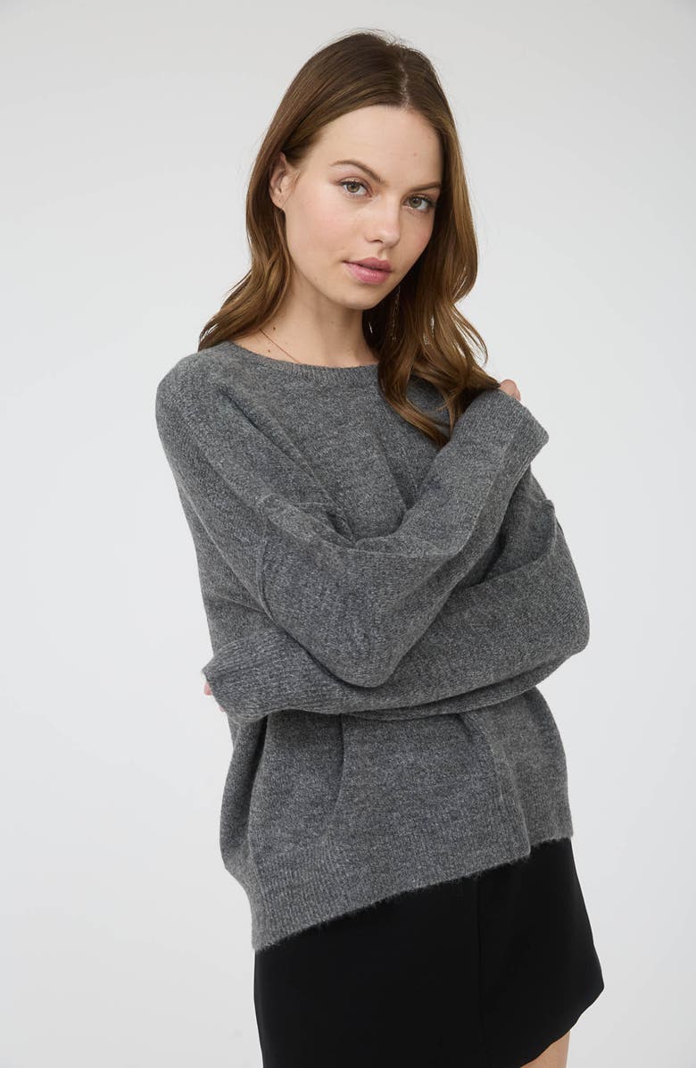 Blu Pepper Crewneck Sweater, Alternate, color, Dark Grey