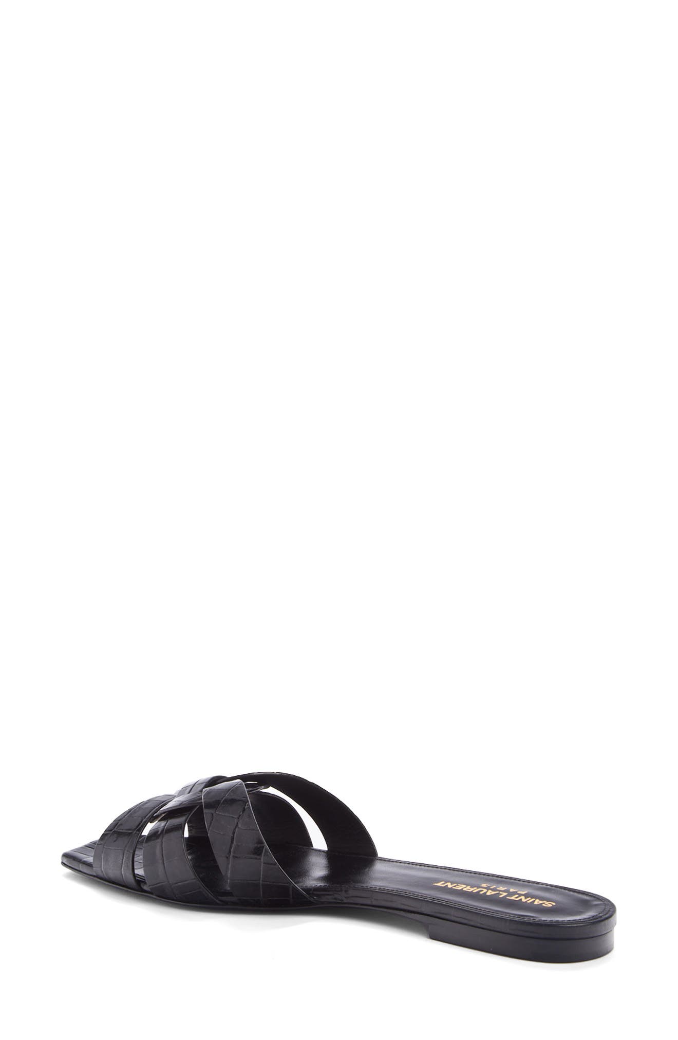Saint Laurent Tribute Slide Sandal, Alternate, color, 
