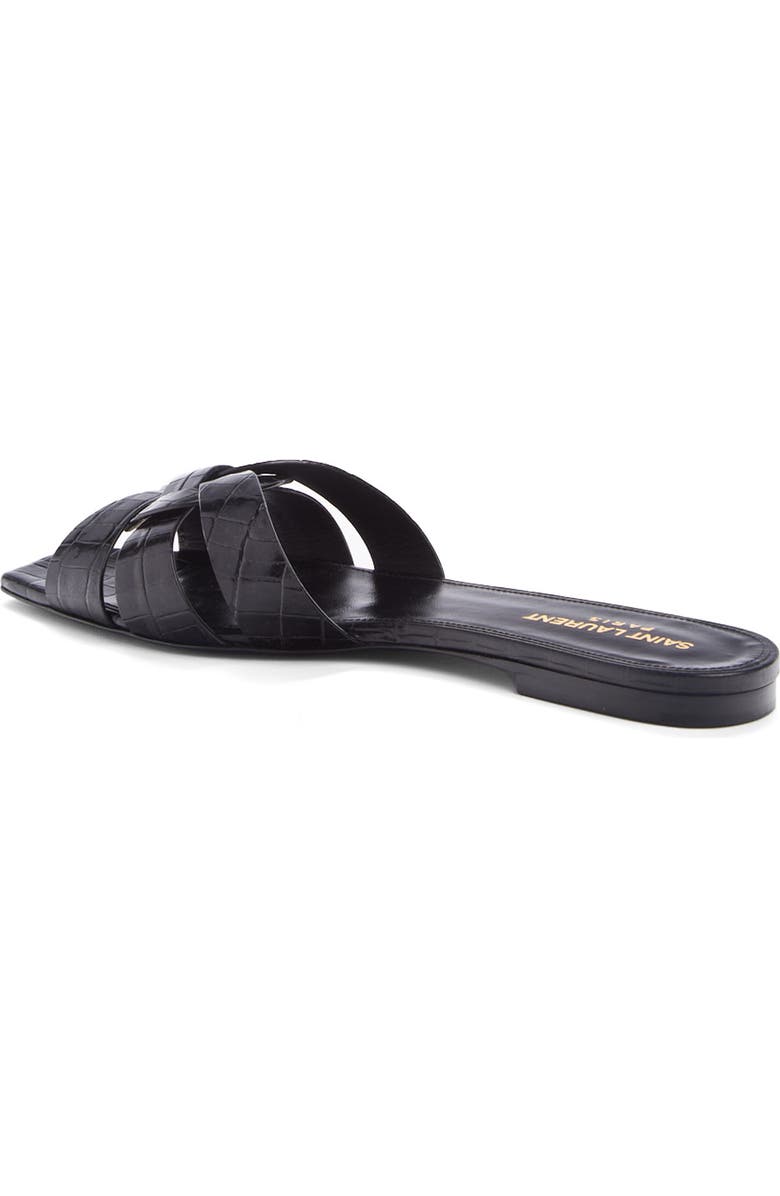 Saint Laurent Tribute Slide Sandal, Alternate, color,