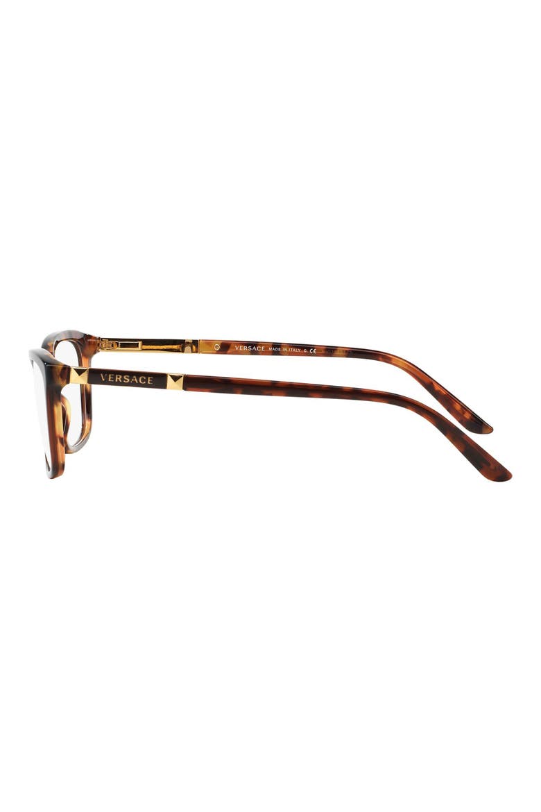 54mm Butterfly optical glasses, Alternate, color, AMBER HAVANA