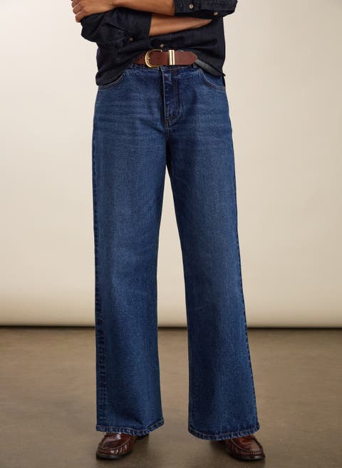 Organic Cotton Wide Leg Slouch Jeans