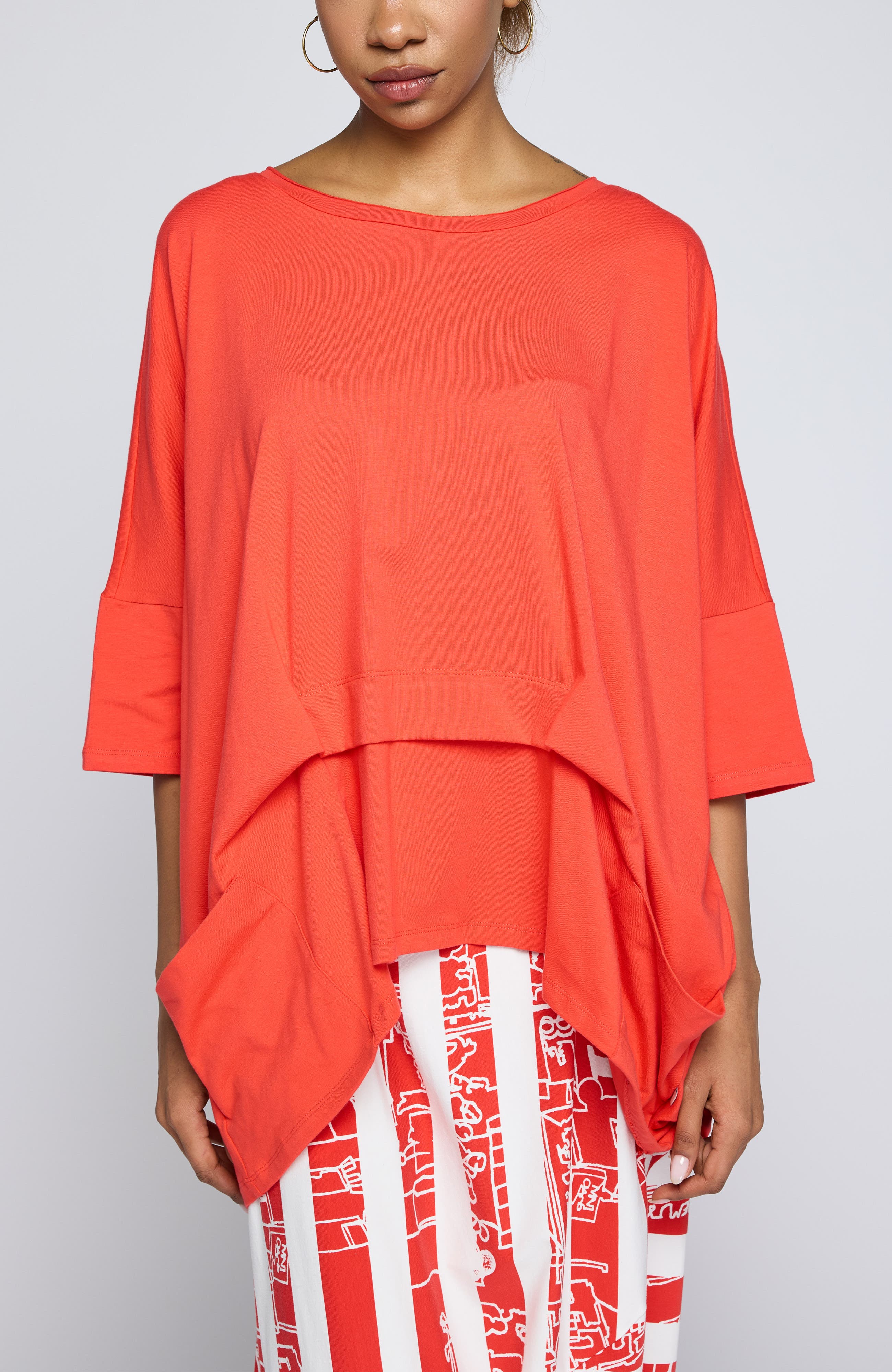 Solene Layered Jersey Tunic - image 5